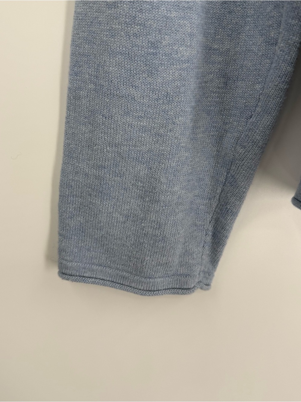 Habitat Sweater Women M Blue Cotton Boat Neck Pocket Coastal Cottage Art-to-wear - Picture 4 of 8